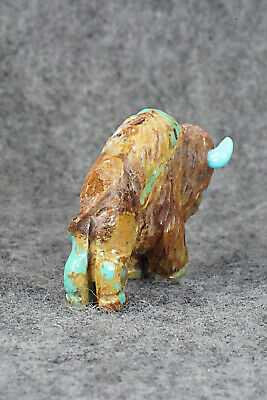 Buffalo Zuni Fetish Carving - Andres Quandelacy