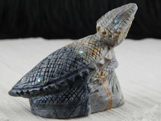 Lizard Zuni Fetish Carving - Kevin Allapowa - High Lonesome Trading