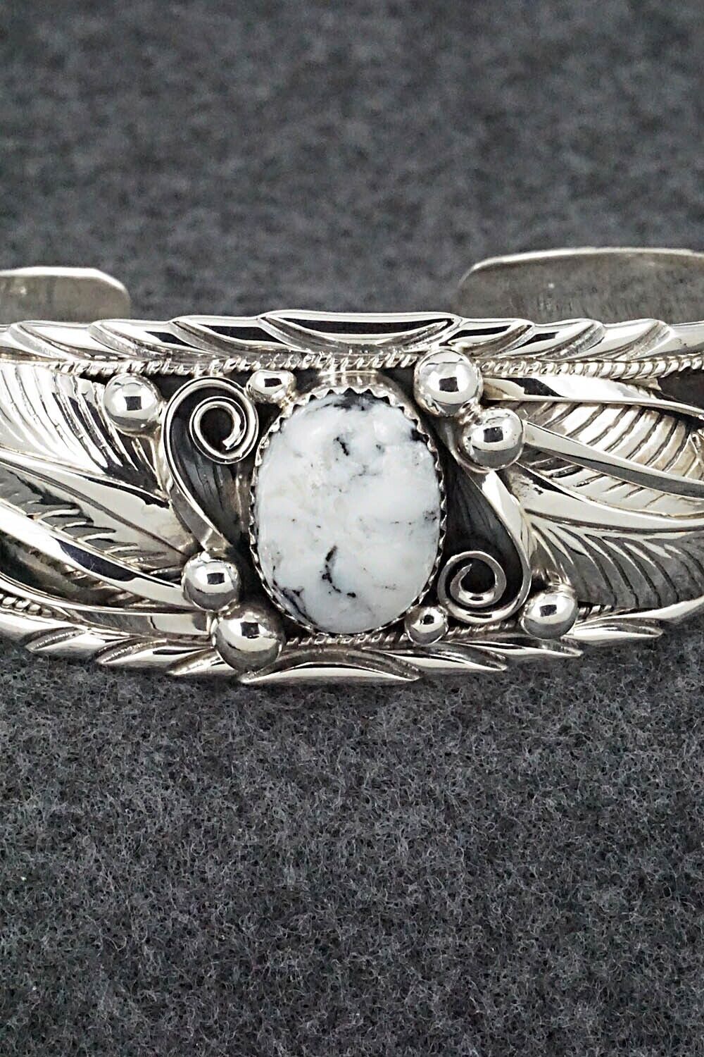 White Buffalo & Sterling Silver Bracelet - Davey Morgan