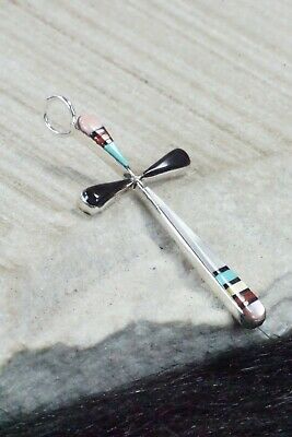 Multi Stone & Sterling Silver Pendant - Lynette Bowannie