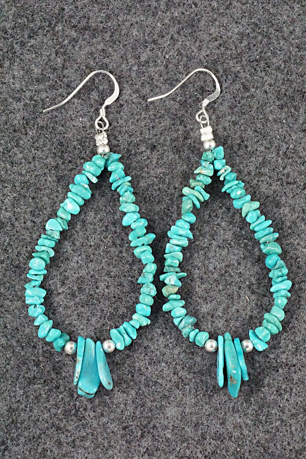 Turquoise & Sterling Silver Earrings - Tammy Nolcot