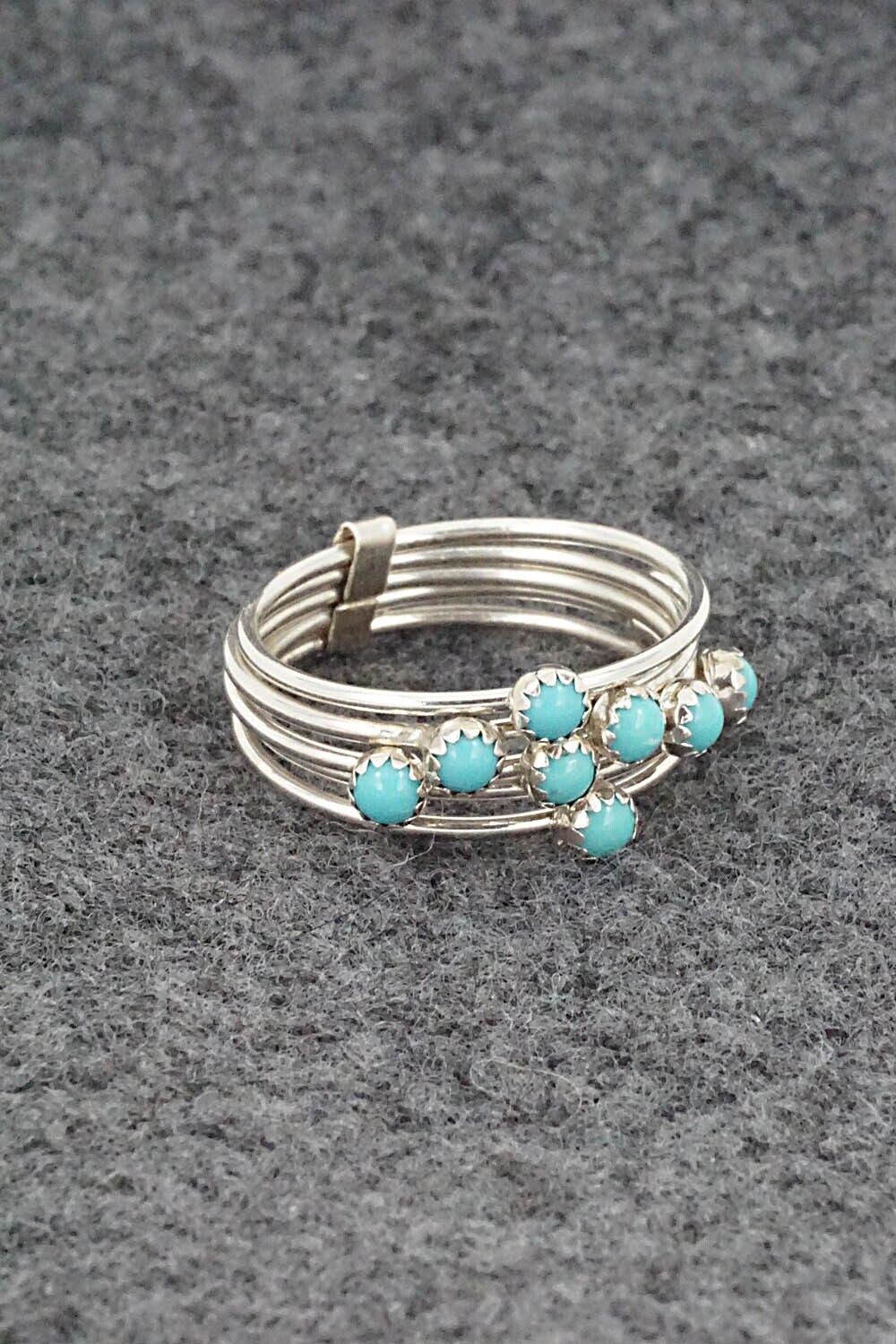 Turquoise & Sterling Silver Ring - Dorothy Yazzie - Size 6.5