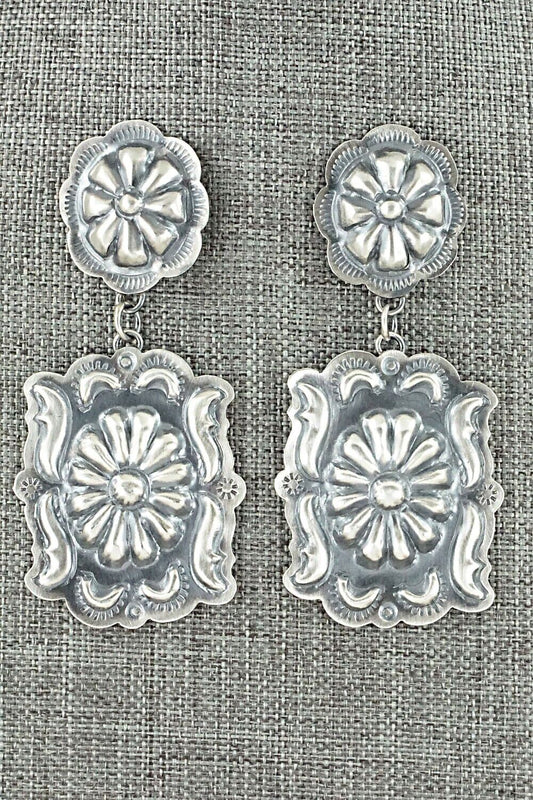 Sterling Silver Earrings - Tim Yazzie