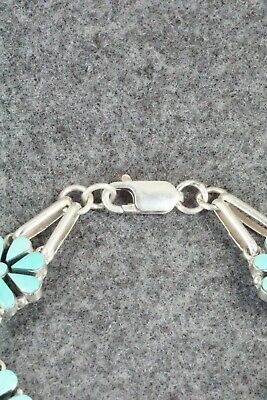Turquoise & Sterling Silver Link Bracelet - Arlo Kanteena