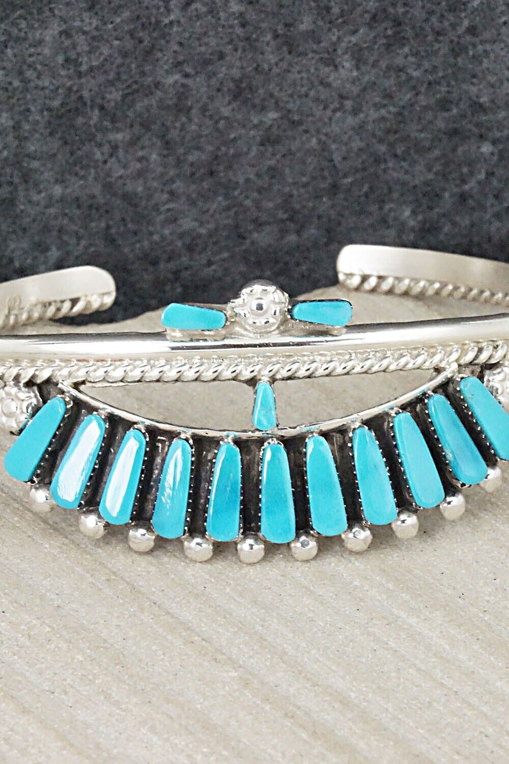 Turquoise & Sterling Silver Bracelet - Carlene Hattie