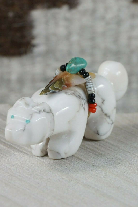 Wolf Zuni Fetish Carving - Cameron Kallestewa - High Lonesome Trading