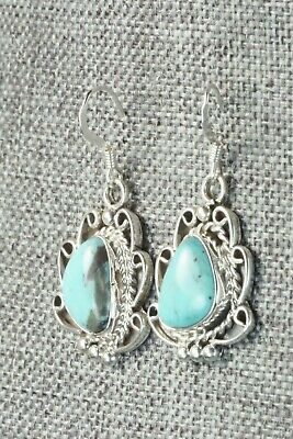 Turquoise & Sterling Silver Earrings - Verley Betone