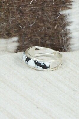 White Buffalo & Sterling Silver Ring - Gloria Waseta - Size 5.5