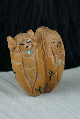 Corn Maiden Zuni Fetish Carving - Sandra Quandelacy - High Lonesome Trading