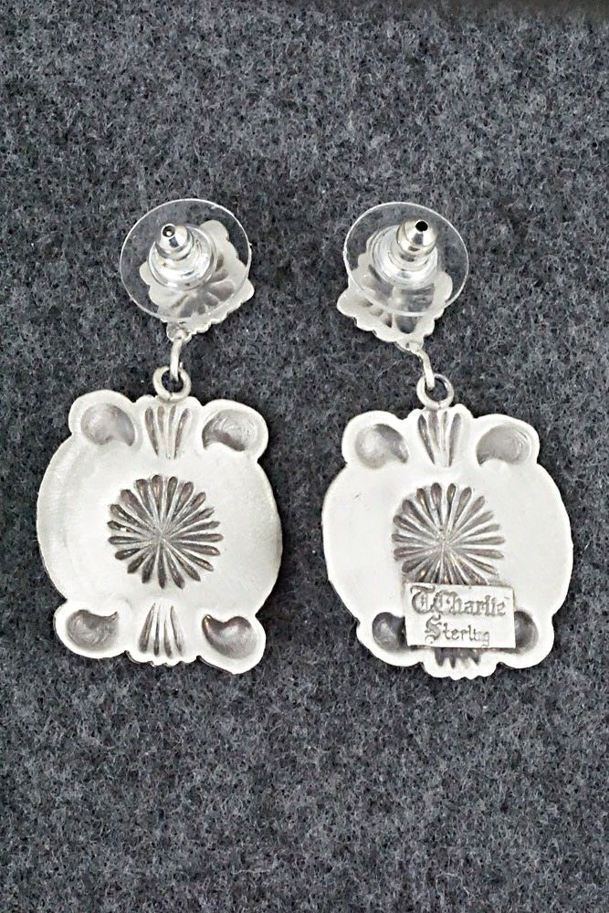 Turquoise & Sterling Silver Earrings - Terry Charlie