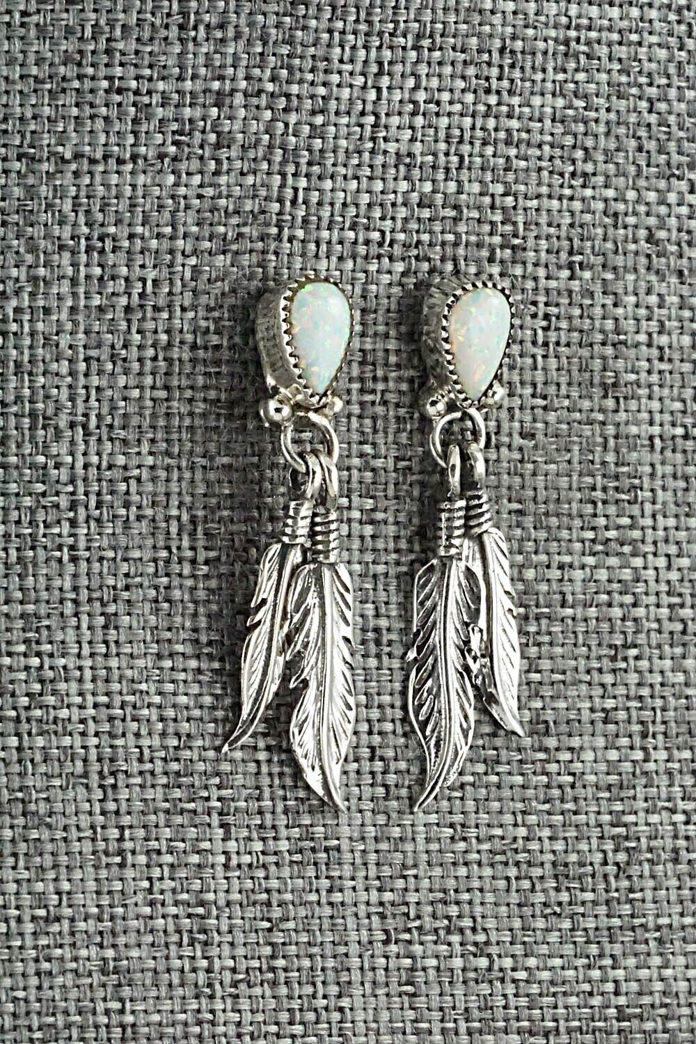 Opalite & Sterling Silver Earrings - Hiram Largo