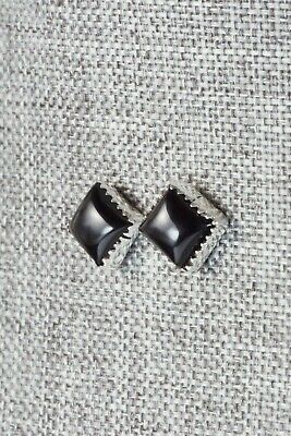 Onyx & Sterling Silver Earrings - Annie Spencer