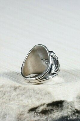 Navajo Sterling Silver Ring - Derrick Gordon - Size 8 - High Lonesome Trading