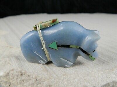 Bear Zuni Fetish Carving - Steve Natochu - High Lonesome Trading