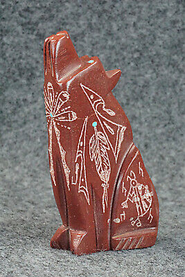 Wolf Zuni Fetish Carving - Adrian Cachini