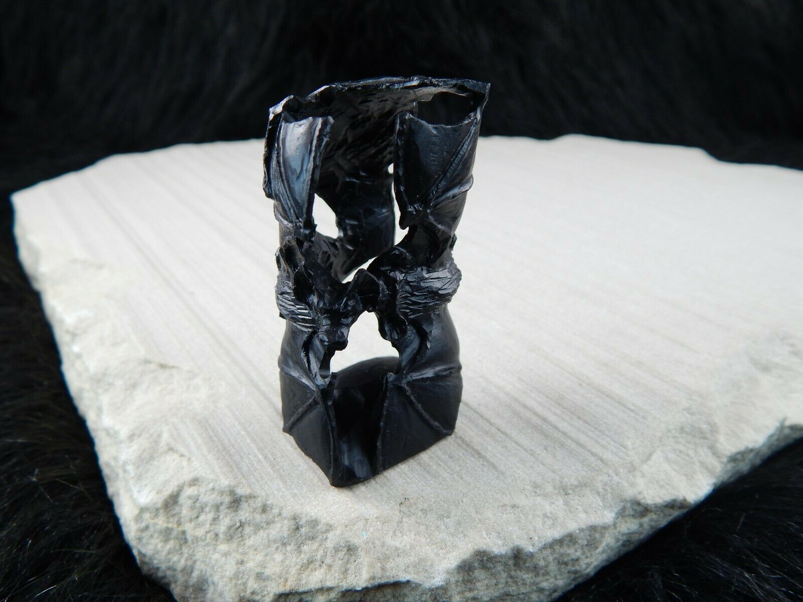 Bats Zuni Fetish Carving - Lewis Manning - High Lonesome Trading