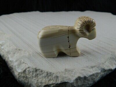 Ram Zuni Fetish Carving - Rodney Laiwakete - High Lonesome Trading