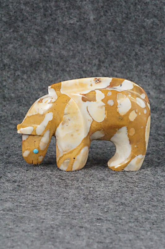 Mountain Lion Zuni Fetish Carving - Ronnie Lunasee