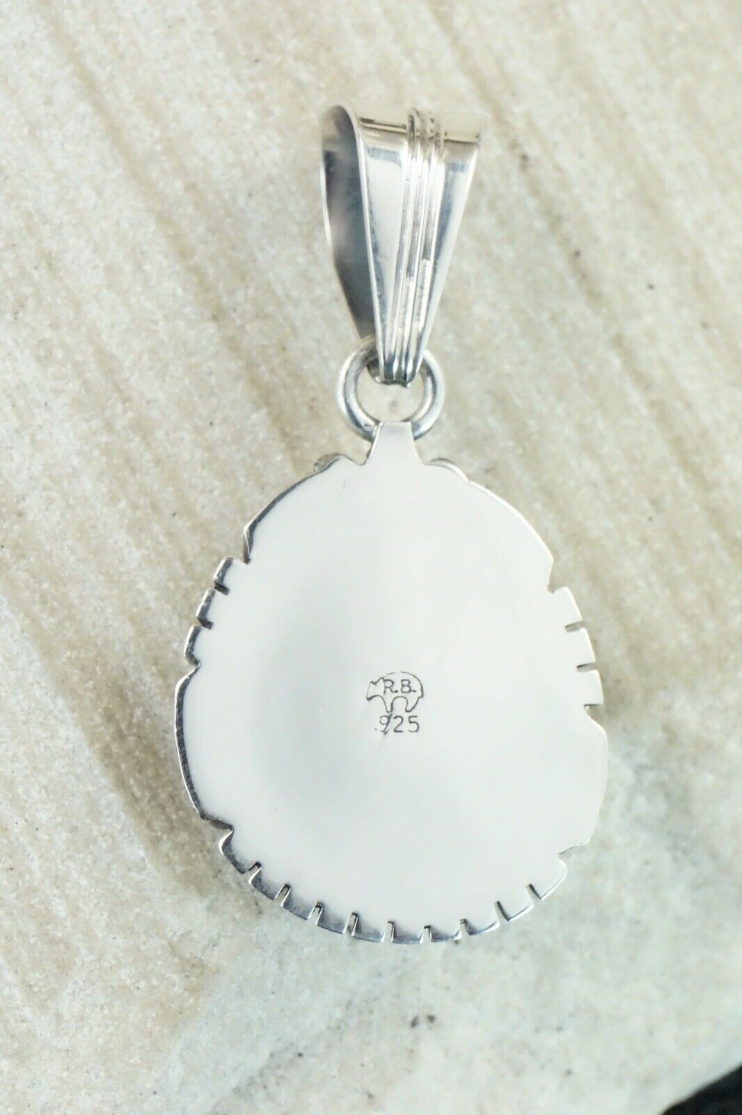 Turquoise & Sterling Silver Pendant - Samuel Yellowhair