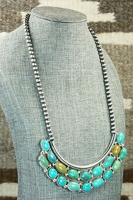 Turquoise & Sterling Silver Necklace - Roberta Begay