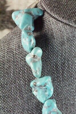 Turquoise & Sterling Silver Necklace - Navajo