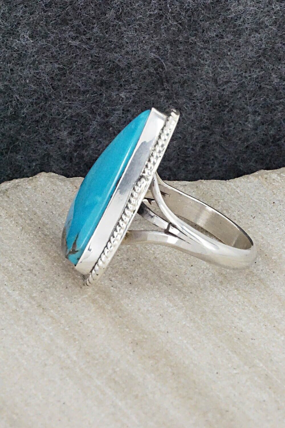 Turquoise & Sterling Silver Ring - Alice Rose Saunders - Size 6.25