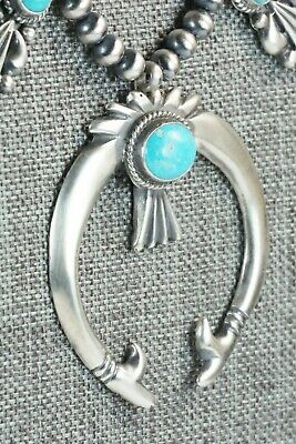 Turquoise & Sterling Silver Squash Blossom - Bobby Platero