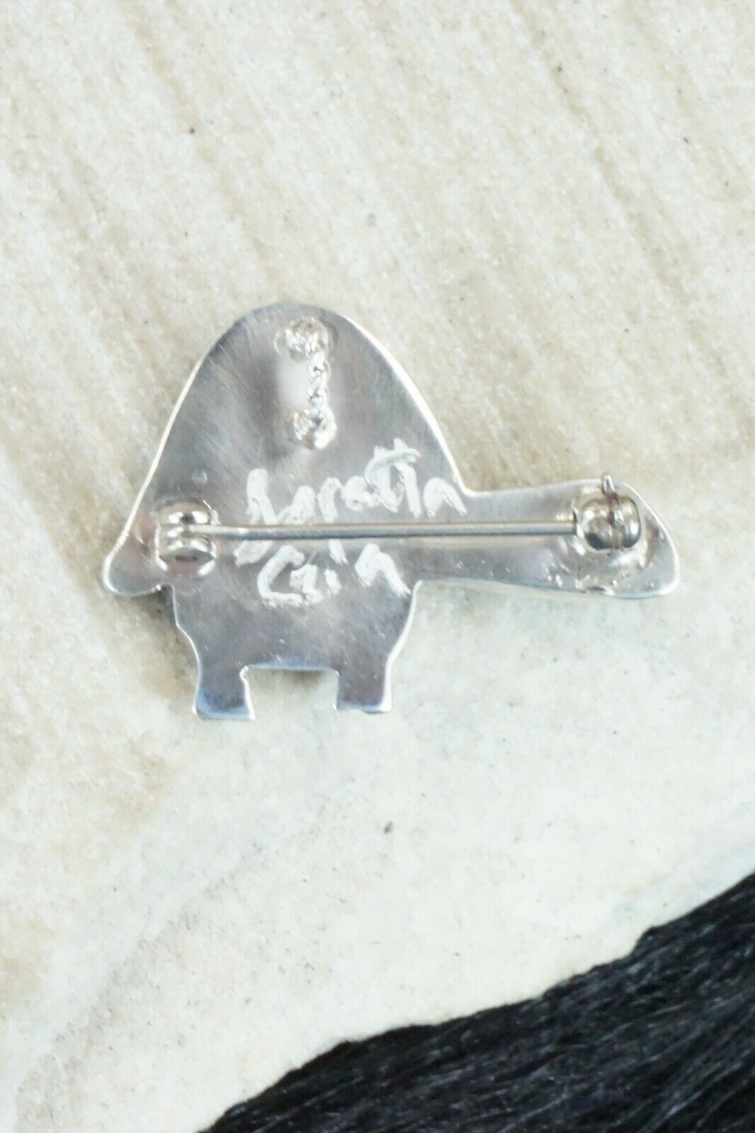 Multi Stone & Sterling Silver Pendant/ Pin - Loretta Gia