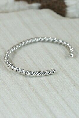 Navajo Sterling Silver Bracelet - Elaine Tahe