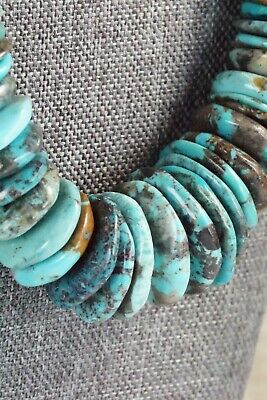Turquoise & Sterling Silver Necklace - Navajo