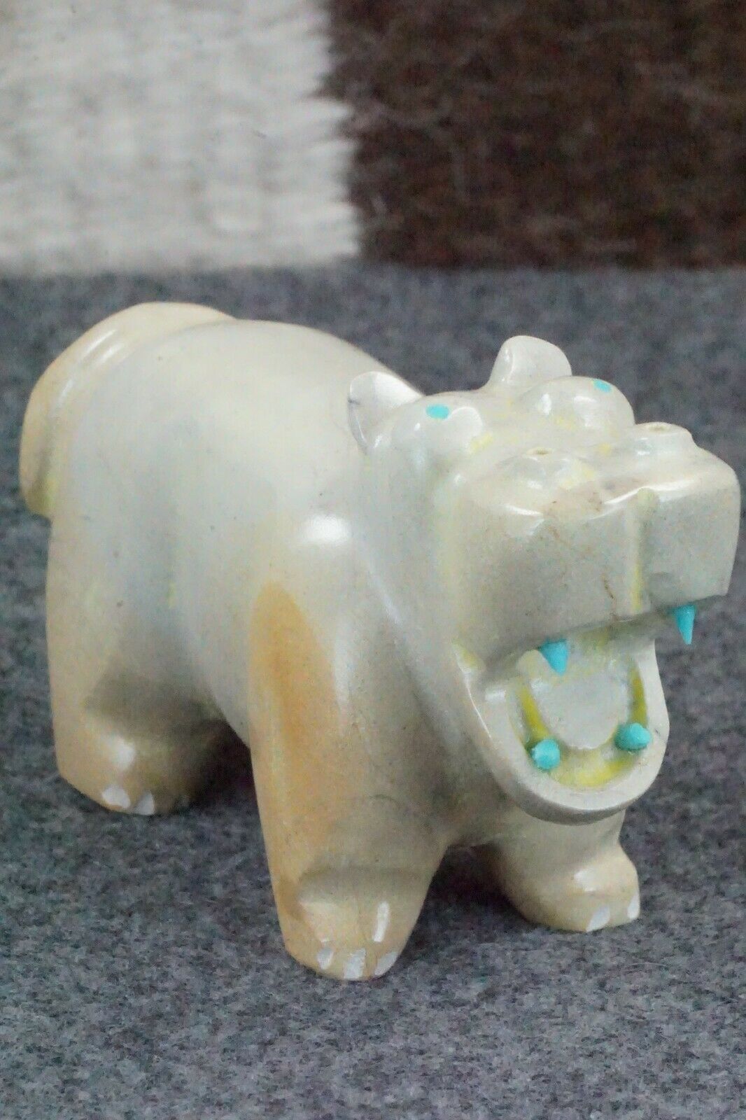 Hippo Zuni Fetish Carving - Enrike Leekya
