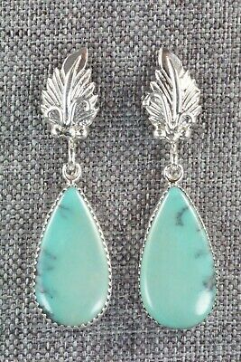 Turquoise & Sterling Silver Earrings - Annie Spencer - High Lonesome Trading