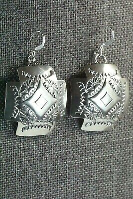 Navajo Sterling Silver Earrings - Sadie Jim