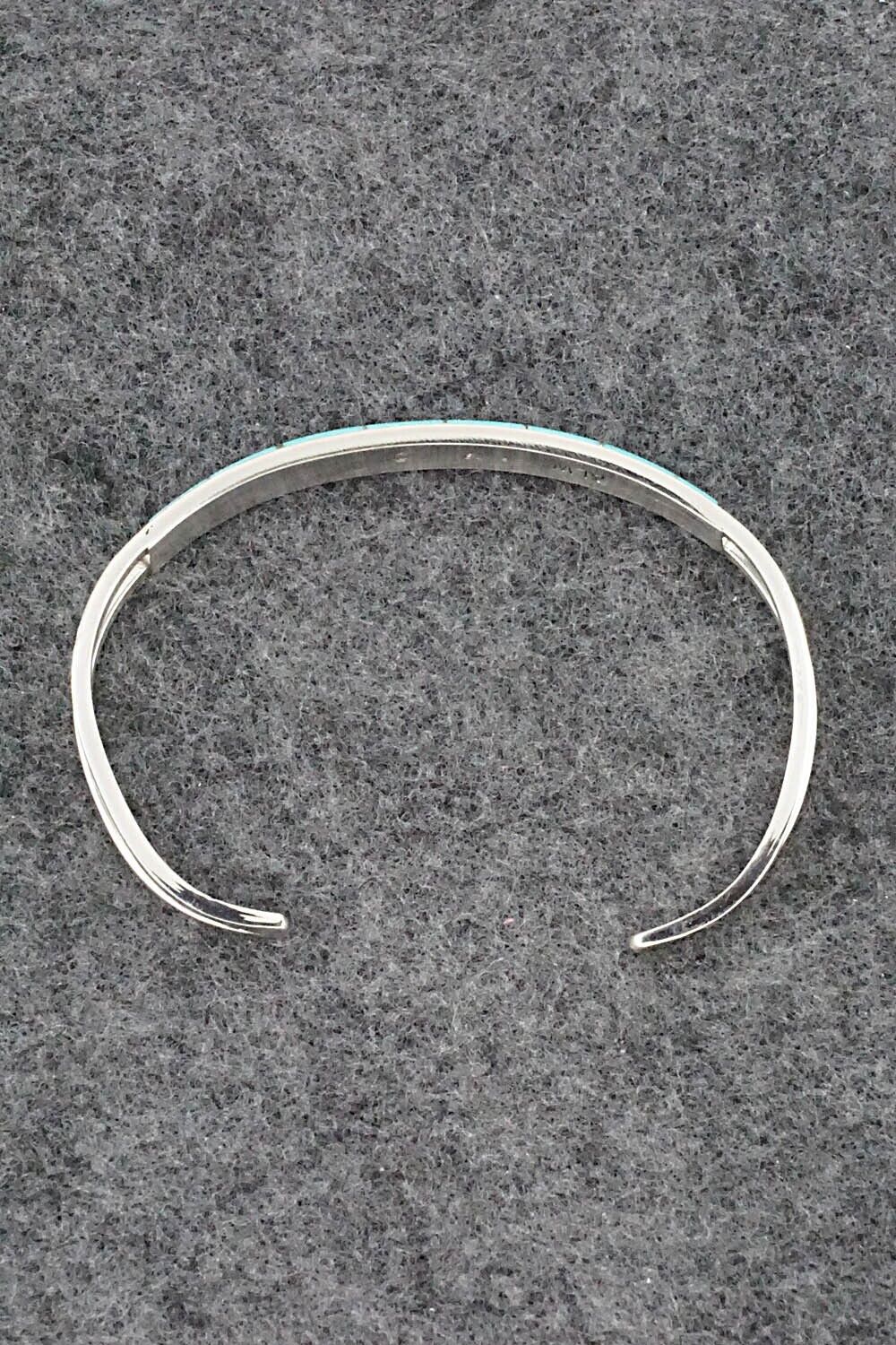Turquoise & Sterling Silver Inlay Bracelet - Anson Wallace