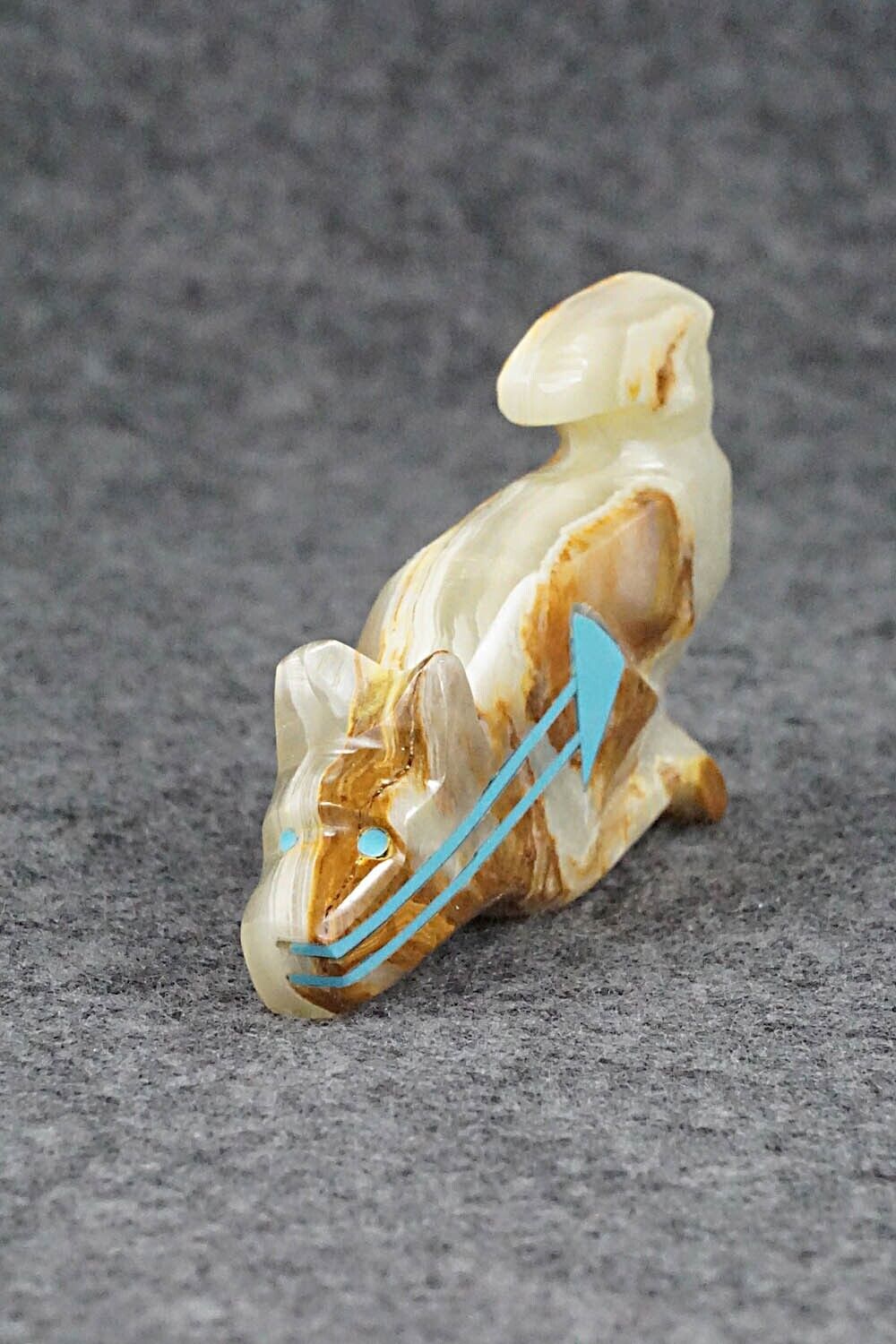 Coyote Zuni Fetish Carving - Rodney Laiwakete