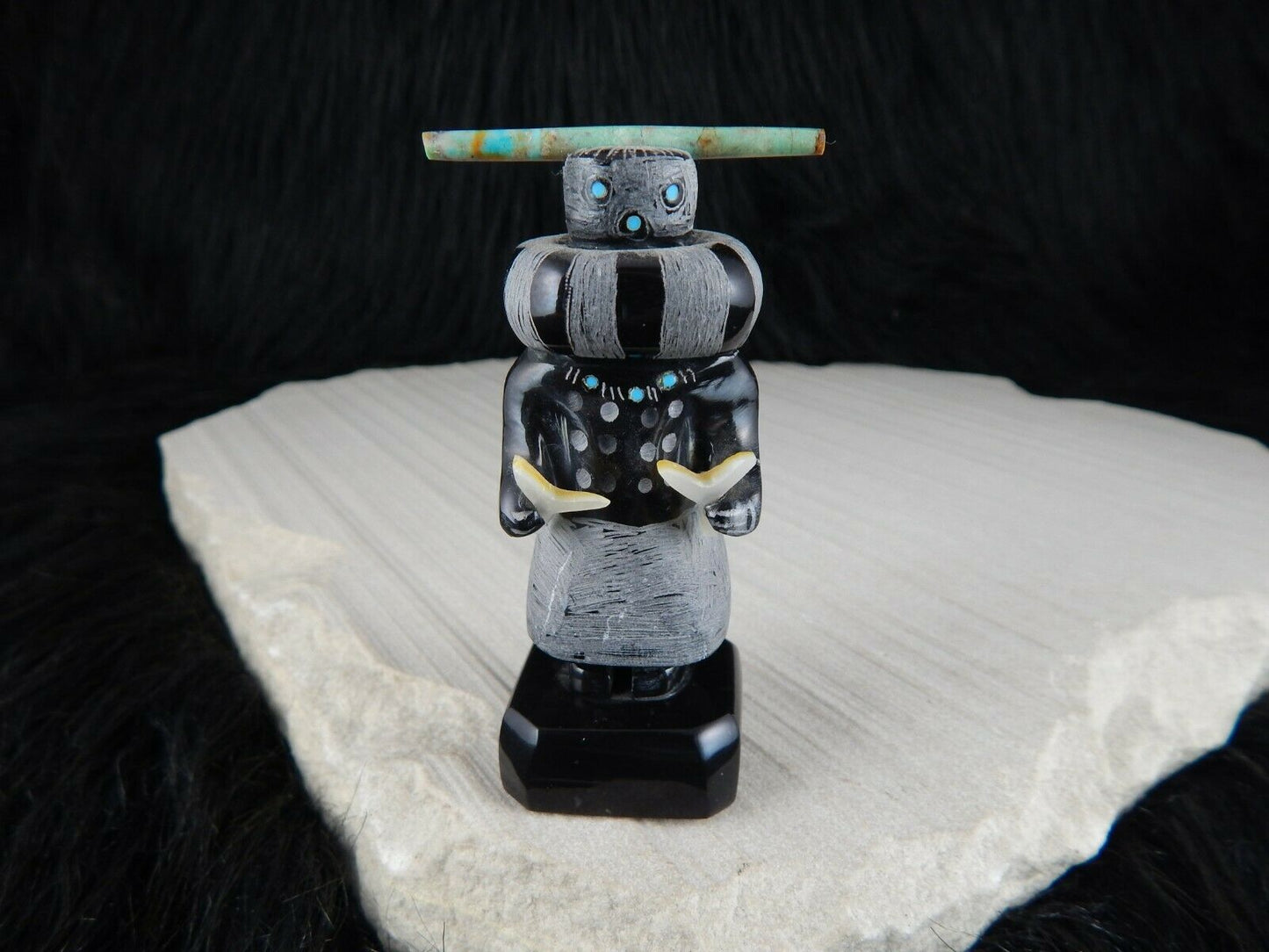 Dancer - Zuni Fetish - Russell Shack - Zuni Dancer Carving - Native American - High Lonesome Trading