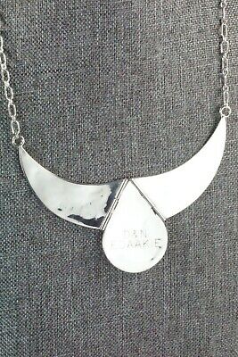 Inlay Turquoise, Abalone & Sterling Silver Necklace - Derrick Edaakie