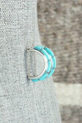 Turquoise & Sterling Silver Earrings - Lanore Panteah