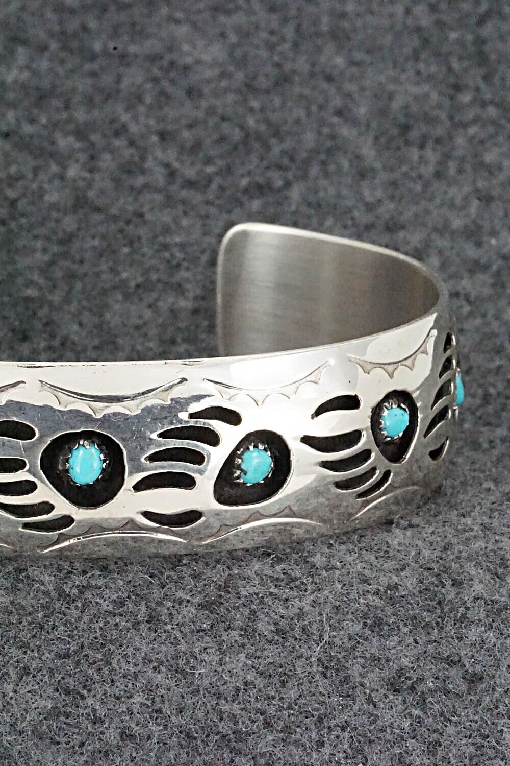 Turquoise & Sterling Silver Bracelet - Pearlene Spencer