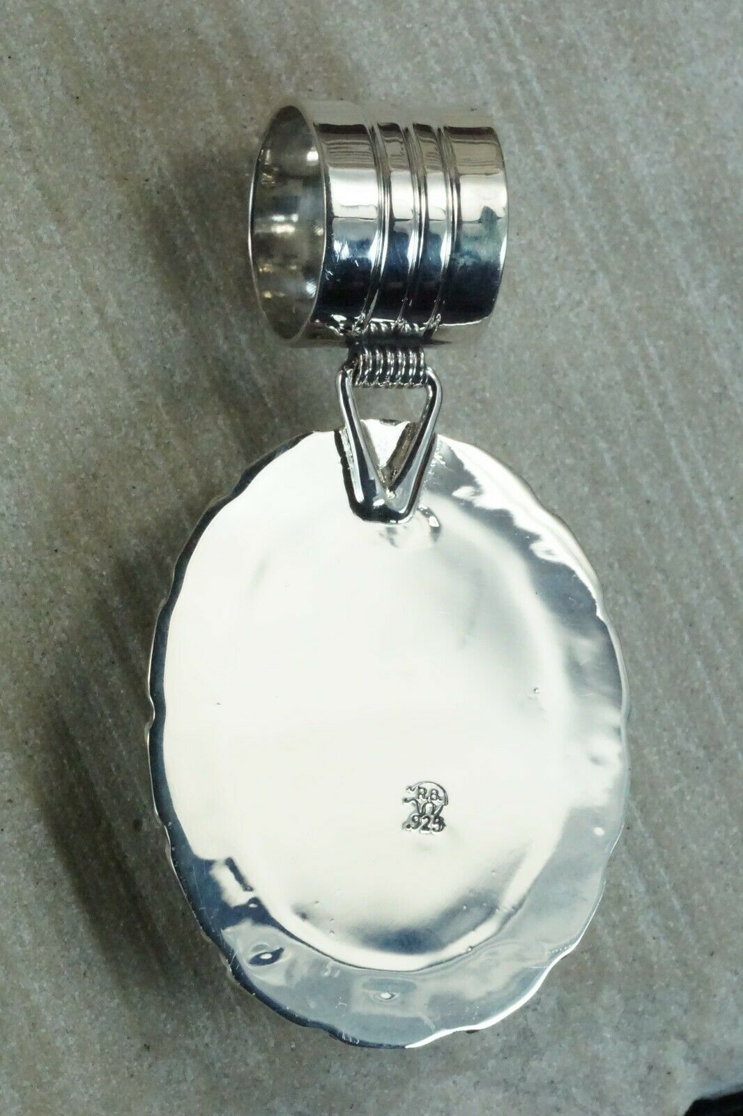 Turquoise & Sterling Silver Pendant - Gregg Yazzie