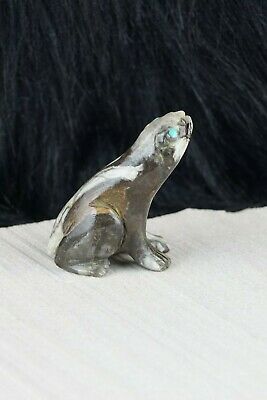 Frog Zuni Fetish - Lance Cheama - Zuni Frog Carving - High Lonesome Trading