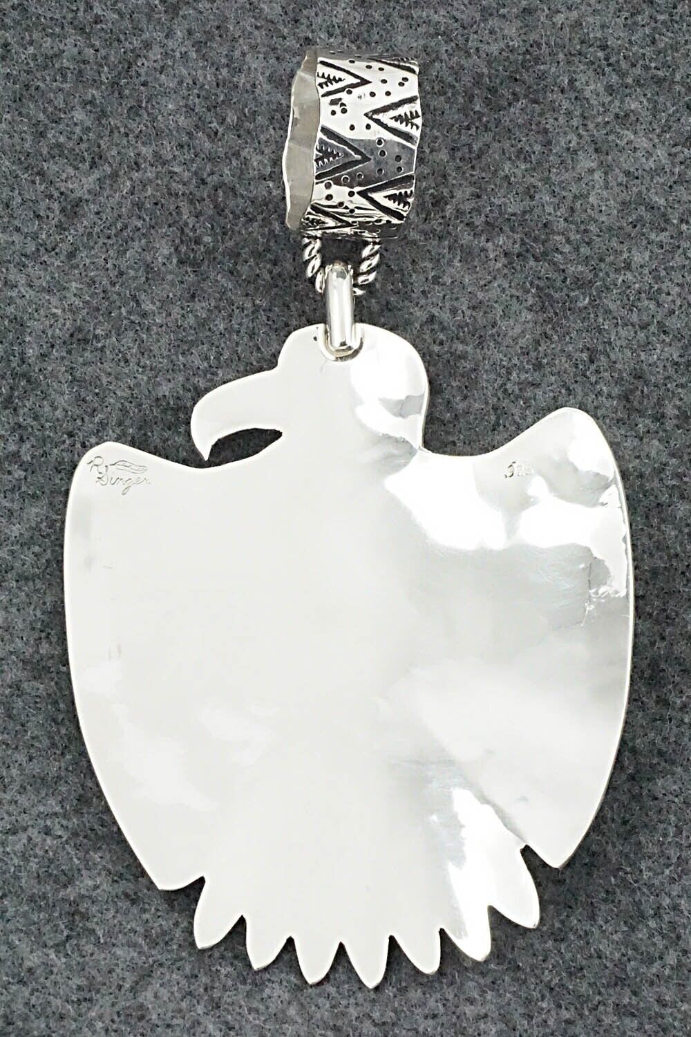 Turquoise & Sterling Silver Pendant - Richard Singer