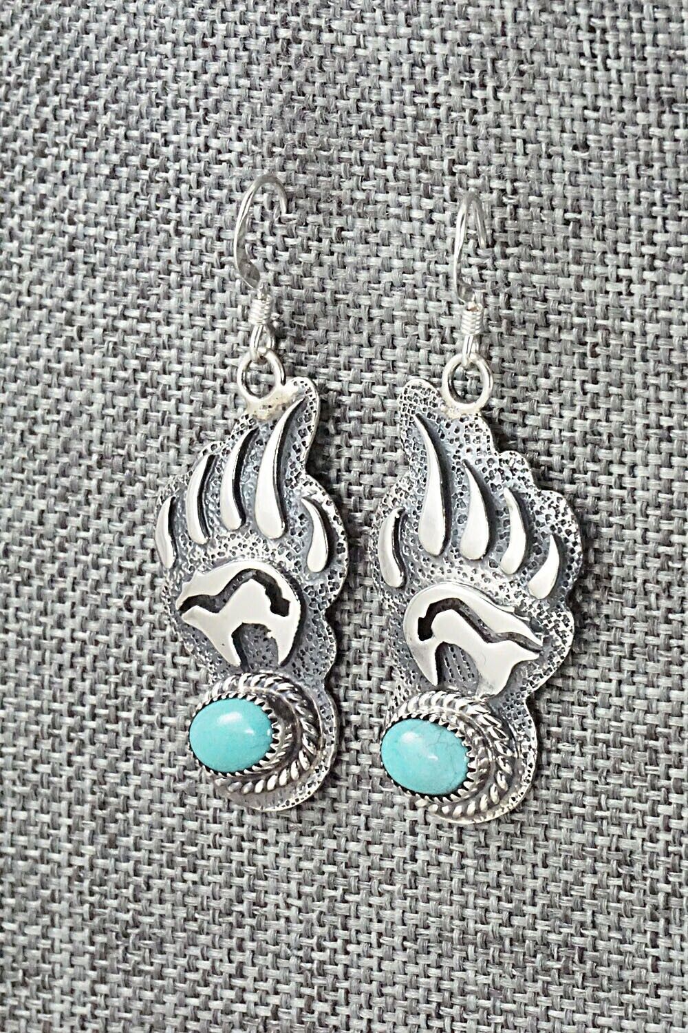 Turquoise & Sterling Silver Earrings - Ross Antonio