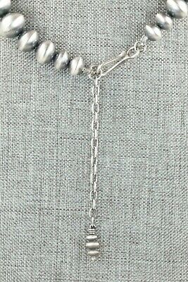 Sterling Silver Navajo Pearl Necklace & Earrings - Tonisha Haley