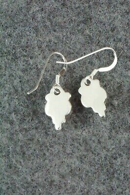 Spiny Oyster & Sterling Silver Earrings - Navajo