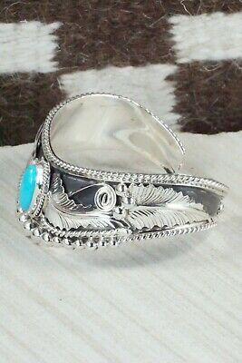 Turquoise & Sterling Silver Bracelet - Tom Lewis - High Lonesome Trading