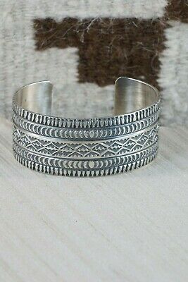 Navajo Sterling Silver Bracelet - Leonard Maloney - High Lonesome Trading
