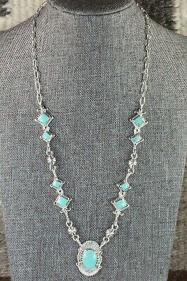 Turquoise & Sterling Silver Necklace - Bobby Platero