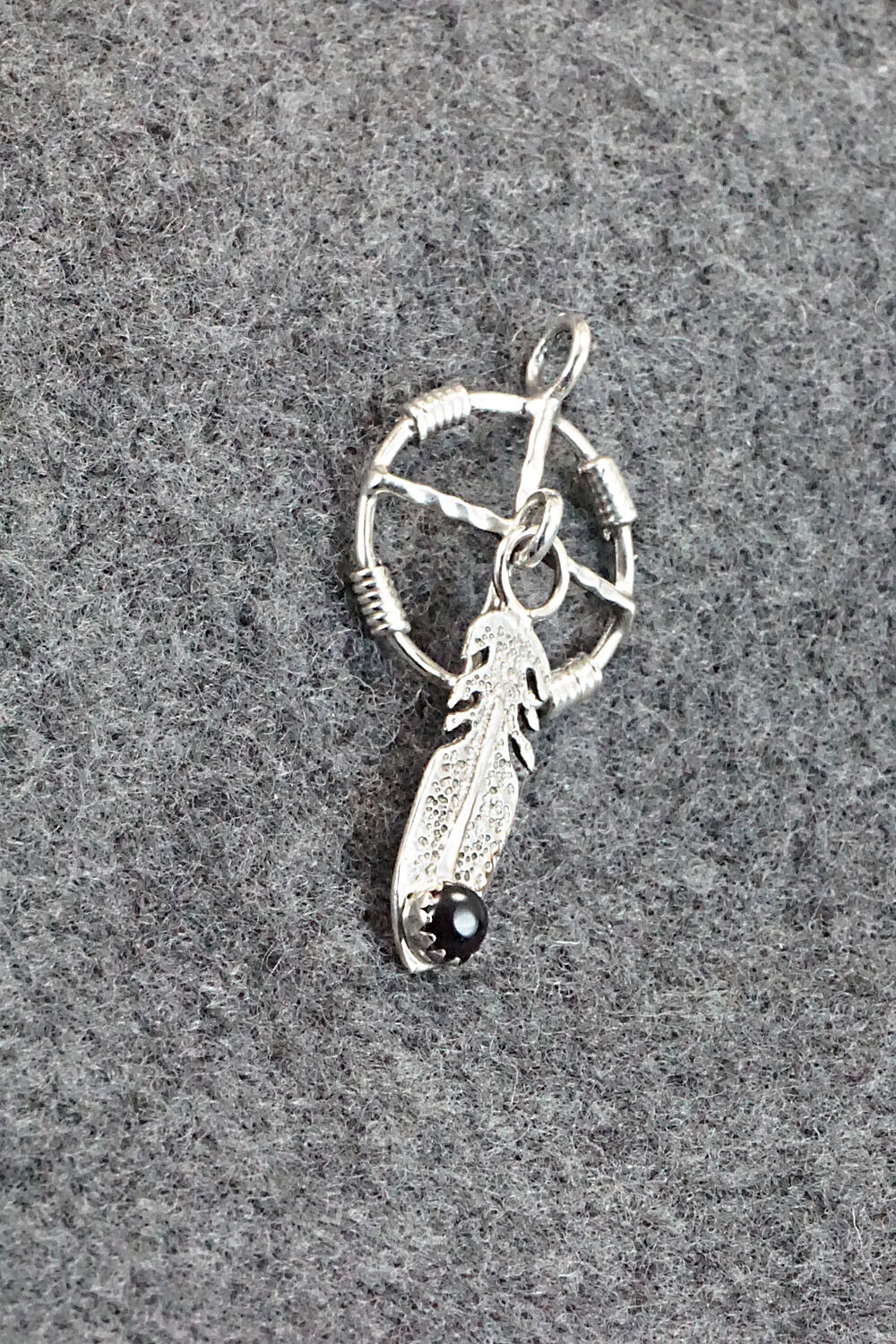 Onyx and Sterling Silver Pendant - Sharon McCarthy