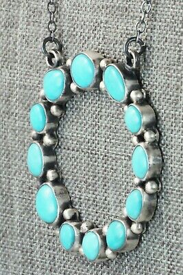 Turquoise & Sterling Silver Necklace - Lyle Jr